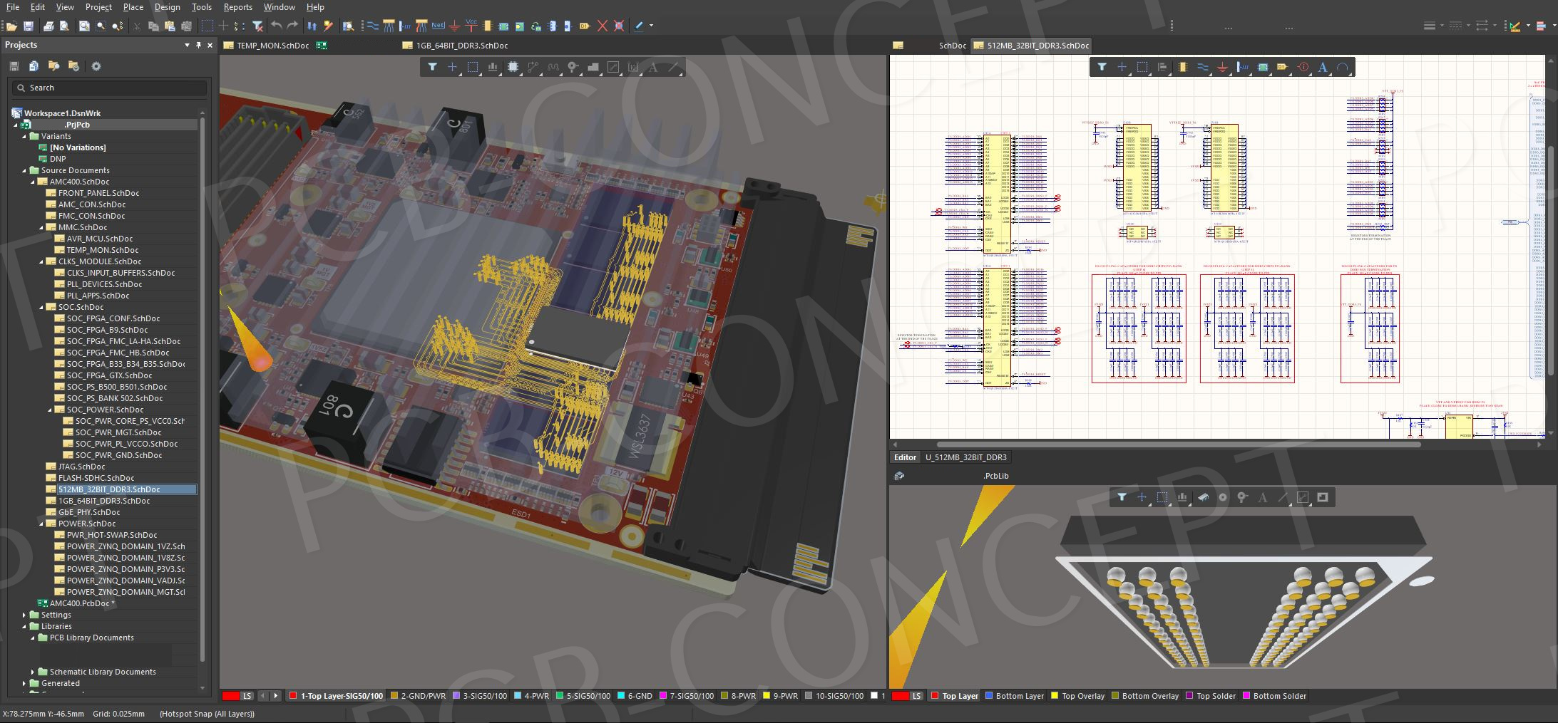 COA électronique sous Altium designer