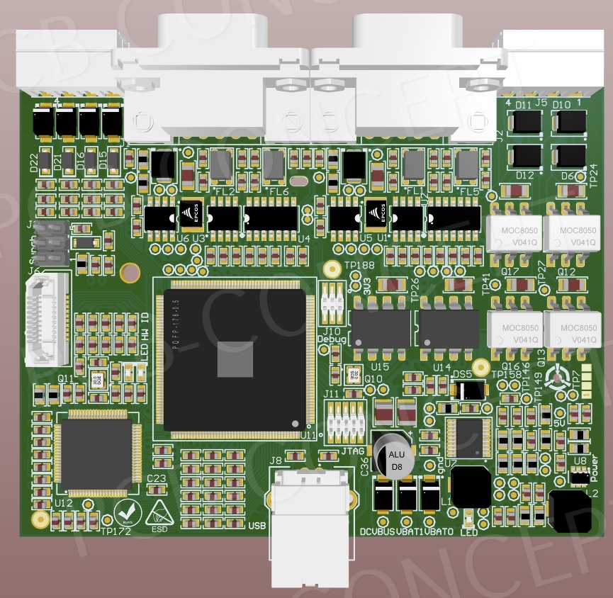 design de circuit électronique 3d