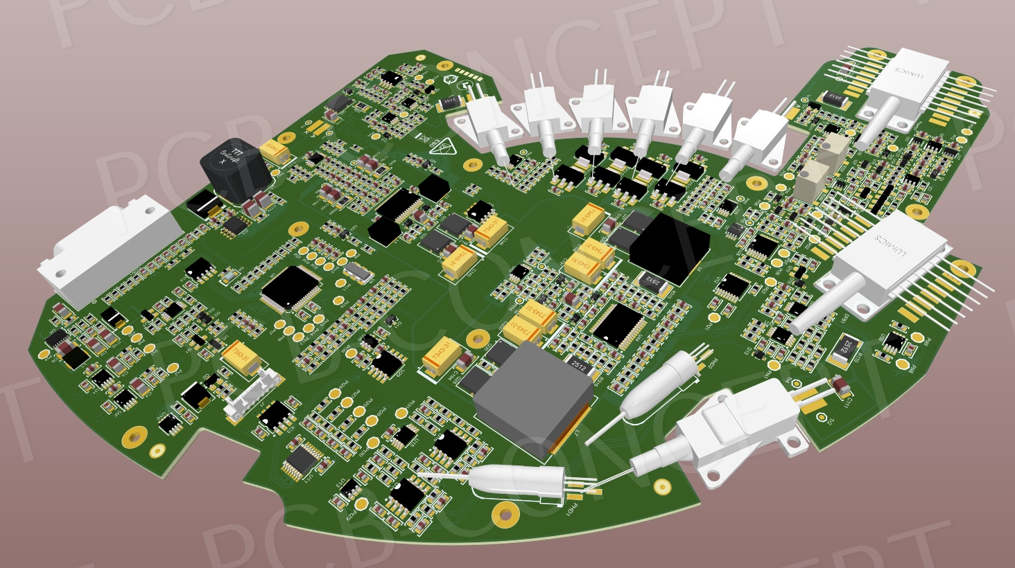 design de circuit HF, avec matériaux Rogers ...