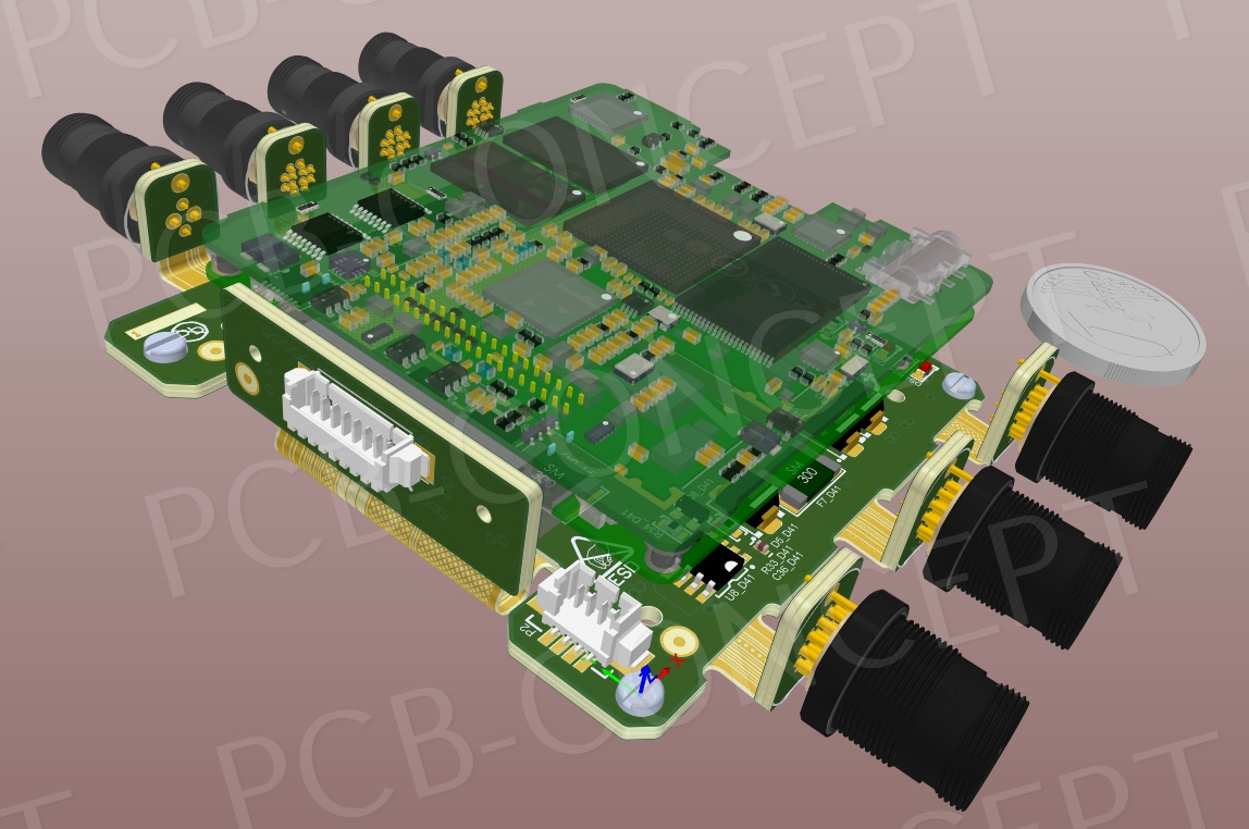 circuit électronique flex/rigide multicouches