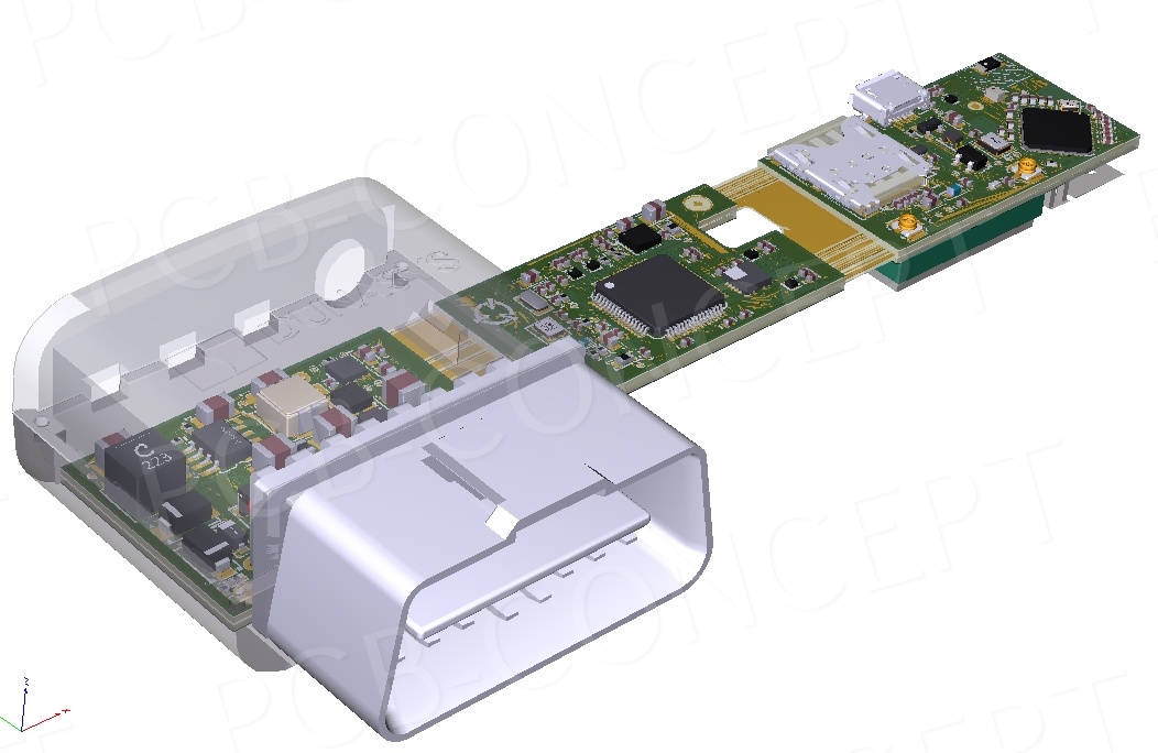 Exemple de design circuit avec composants à très faible encombrement