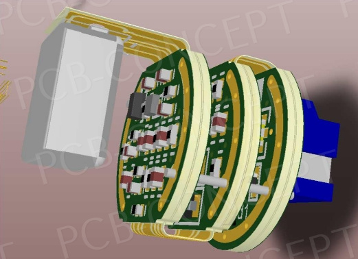 Exemple de circuit électronique dans le secteur de l'aéronautique