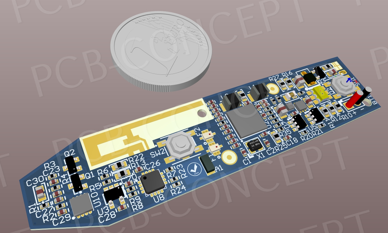 Vue 3d logiciel de CAO électronique Altium designer 2018