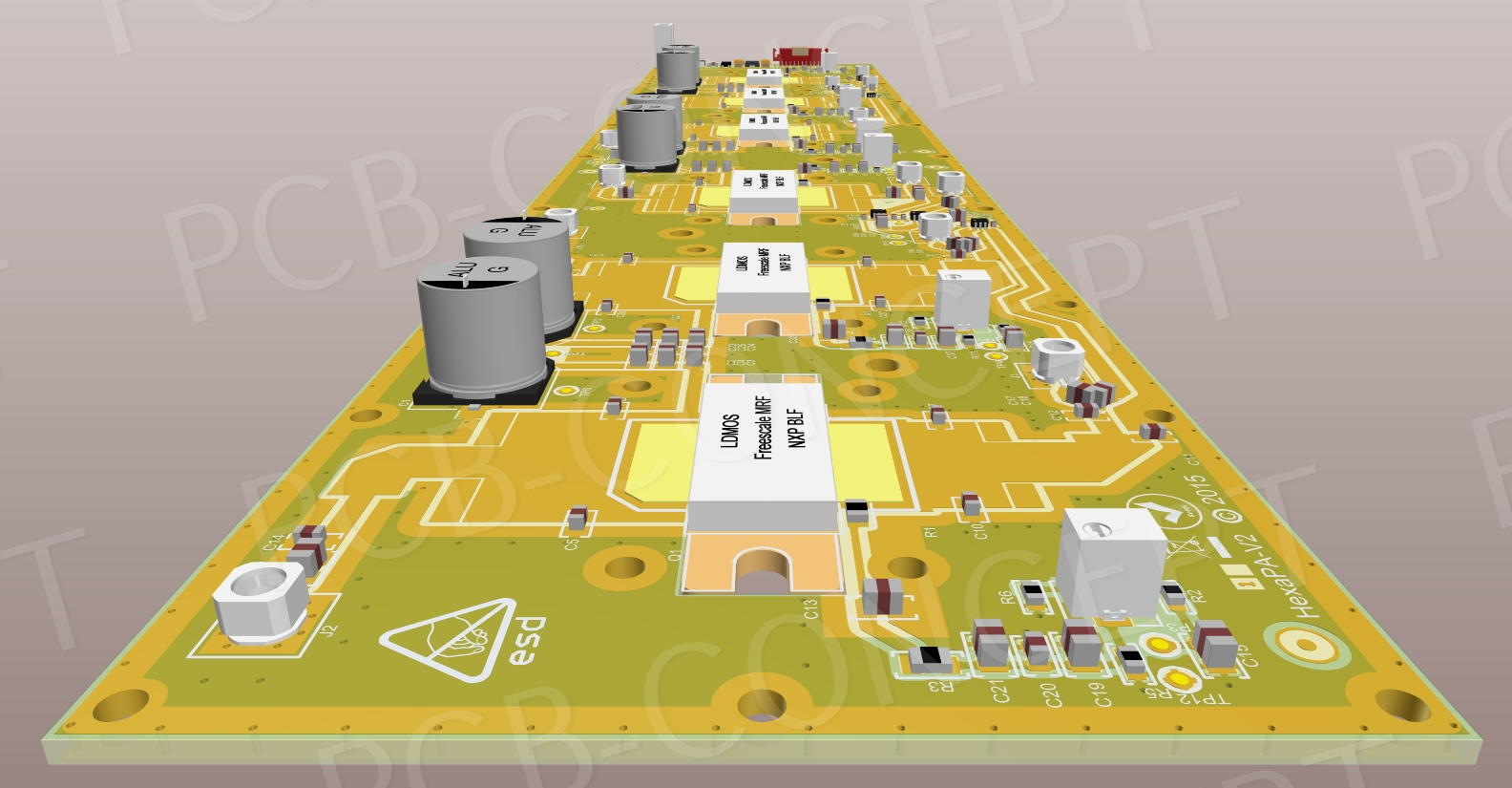 Circuit imprimé télécommmution GSM